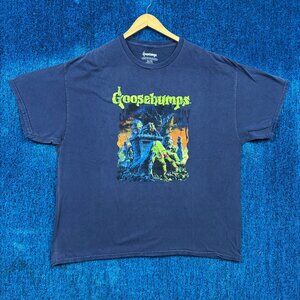 Goosebumps Dont Go To Sleep Horror Series Blue T-Shirt Size Extra Large